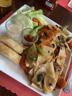 Drunk Noodles at Vegan Plate in Chicago