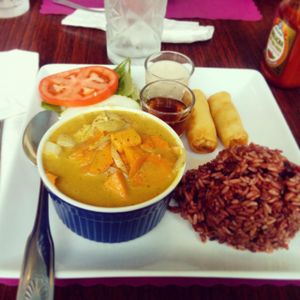 Yellow Curry Lunch Special  at Vegan Plate in Chicago
