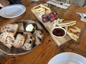 Sourdough Bread & Cheese board  at Powerplant Lisbon in Lisbon