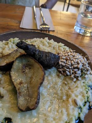 Creamy Rice and Artichoke at Powerplant Lisbon in Lisbon