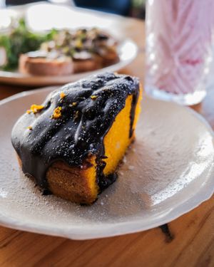 Cake of the day at Powerplant Lisbon in Lisbon