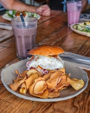 Halloumi Bap, excellent vegetarian sandwich at Powerplant Lisbon in Lisbon