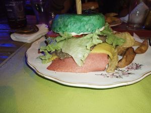 Super completas at Pájaros Volando Resto-Bar in Villa De Merlo