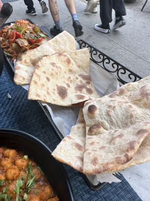 Vegan naan  at Tikka Indian Grill in Brooklyn