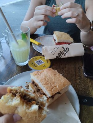 Closest one is the fable special, furthest one is the summer focaccia  at don Fred in Newtown