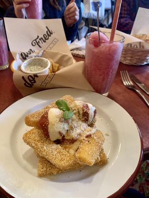 POLPETZ W'CRUNCHY POLENTA CHIPS (GF)   at don Fred in Newtown