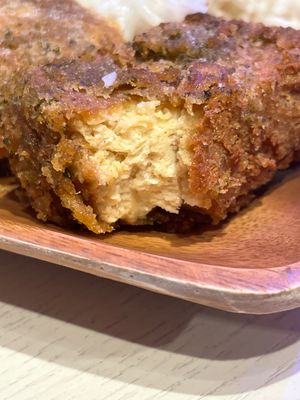 AMAZING fried “chicken” (tofu)  at Vegetiger オヤサイキッチン  TORAYA VEGETIGER SECOND-ROOM in Nagoya