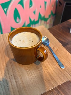 Flat whitee  at Vegetiger オヤサイキッチン  TORAYA VEGETIGER SECOND-ROOM in Nagoya