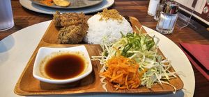 Thai-Style Tofu Fried Chicken Rice at Vegetiger オヤサイキッチン  TORAYA VEGETIGER SECOND-ROOM in Nagoya