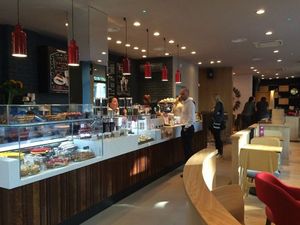 Interior at Costa Coffee in Warsaw