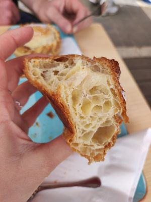 Croissant at Dulcissima in Rabat