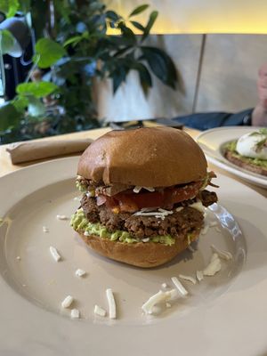 Vegan breakfast burger £12  at Mother Espresso in Liverpool