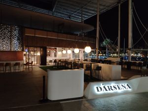 Entrance from port at Restaurant Dársena in Alicante