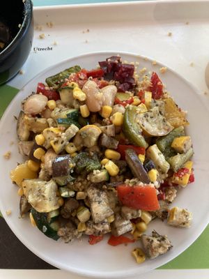 Build your own salad bar   at Restaurant Educatorium in Utrecht