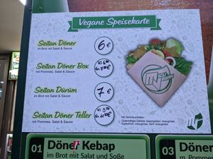 Vegan menu of Kaplan Döner - Prenzlauer Berg. at Kaplan Döner - Prenzlauer Berg in Berlin
