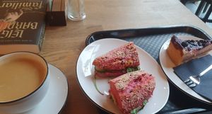  at Mayersche Café in Dusseldorf