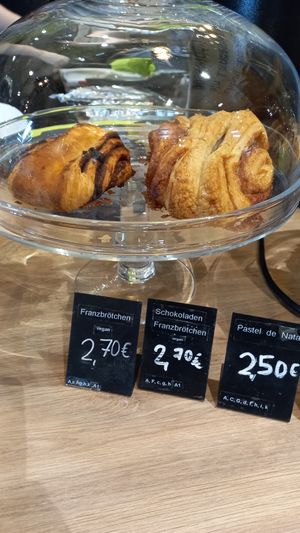 franzbrötchen 2,70€ at Mayersche Café in Dusseldorf