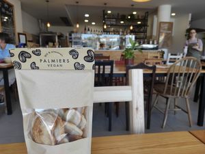 Vegan palmiers at Lume Agricultura e Padaria Bio in Santa Maria Da Feira