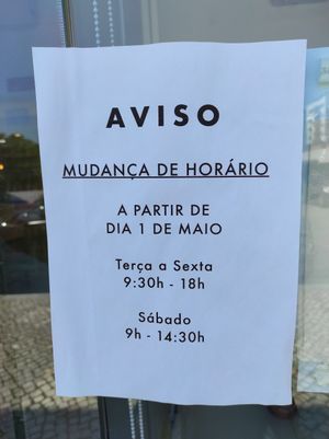 Schedule at Lume Agricultura e Padaria Bio in Santa Maria Da Feira