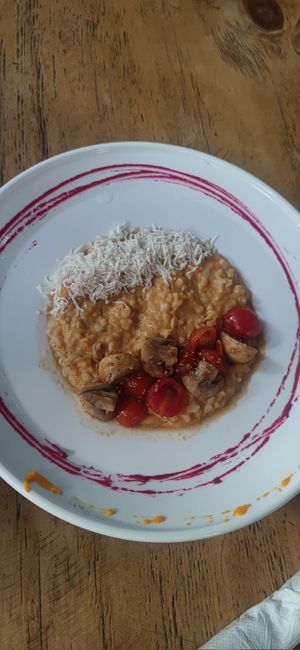 reis mit erdäpfl at Matices del Elqui in Pisco Elqui