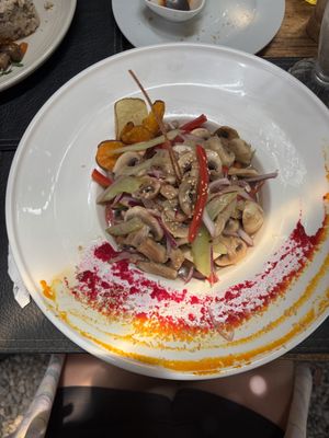 Ceviche Champiñones   at Matices del Elqui in Pisco Elqui