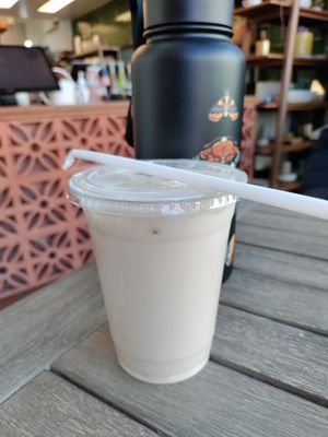 Creamy horchata! at Rico Rico Vegano in Oakland