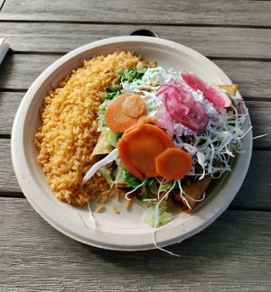 Flautas at Rico Rico Vegano in Oakland