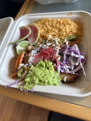 Flautas  at Rico Rico Vegano in Oakland