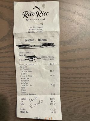   at Rico Rico Vegano in Oakland