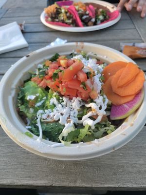 Burrito bowl at Rico Rico Vegano in Oakland