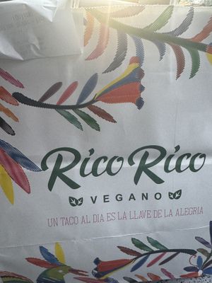 Love the bags!   at Rico Rico Vegano in Oakland