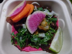 Taco at Rico Rico Vegano in Oakland