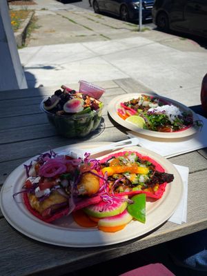   at Rico Rico Vegano in Oakland