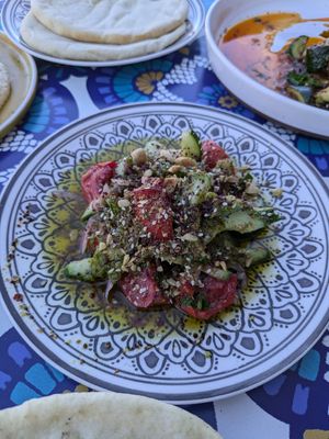 "Israeli" salad at Sitti's Table in Cody