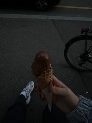 chocolate sorbet  at Eisladen in Zurich