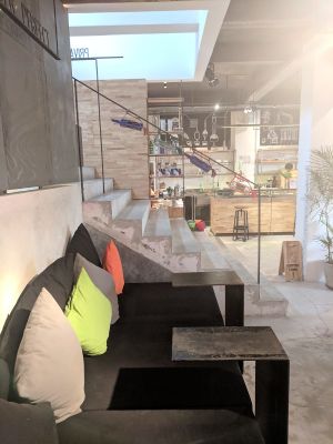 Open and relaxing design at Living Food Lab Canggu in Canggu