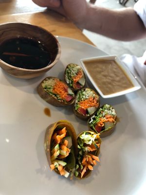 Raw mango wrap at Living Food Lab Canggu in Canggu