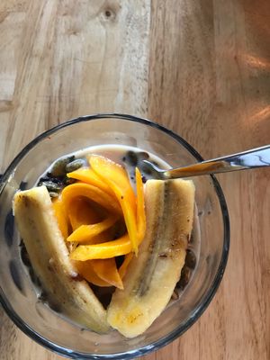 Sticky black rice bowl  at Living Food Lab Canggu in Canggu