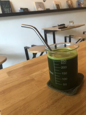 Celery and cucumber juice  at Living Food Lab Canggu in Canggu