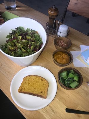 Sals and sides. Epic at Living Food Lab Canggu in Canggu