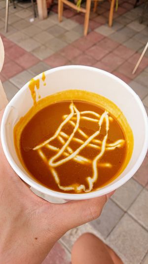 pumpkin soup at Living Food Lab Canggu in Canggu