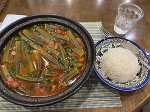 Okra tajine - very flavourful   at Seven Hills in Osaka