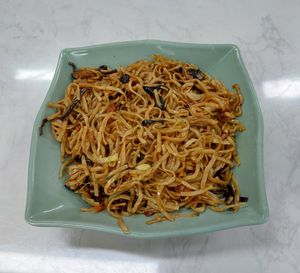 Vegetarian fried thin noodles 素炒幼麵 at Yat Sum Vegetarian - 一森素食 - Tsim Sha Tsui in Kowloon