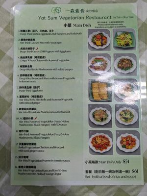  at Yat Sum Vegetarian - 一森素食 - Tsim Sha Tsui in Kowloon