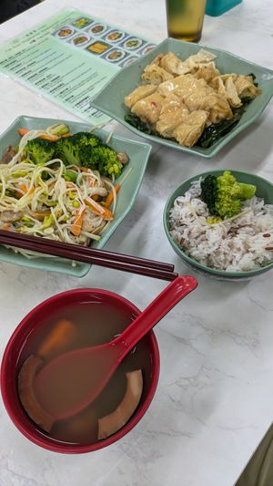 Ginger beancurd (not very gingery) at Yat Sum Vegetarian - 一森素食 - Tsim Sha Tsui in Kowloon