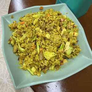 turmeric abalone rice  at Yat Sum Vegetarian - 一森素食 - Tsim Sha Tsui in Kowloon