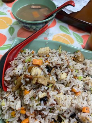 Mock seafood fried rice at Yat Sum Vegetarian - 一森素食 - Tsim Sha Tsui in Kowloon