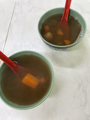 Soup from the menu   at Yat Sum Vegetarian - 一森素食 - Tsim Sha Tsui in Kowloon