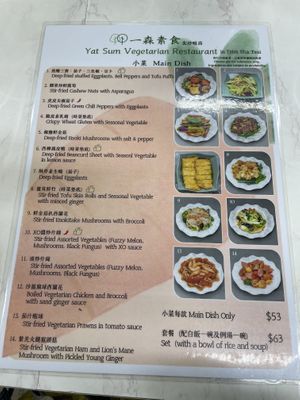  at Yat Sum Vegetarian - 一森素食 - Tsim Sha Tsui in Kowloon