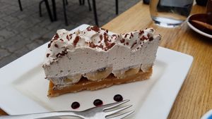 Vegan banoffee at Piccadilly Wine and Chocolate in Parnu